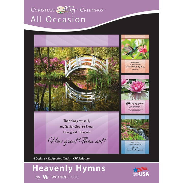 Warner Press - Wholesale Everyday Greeting Card - Greeting Card Box - All Occasion - Heavenly Hymns