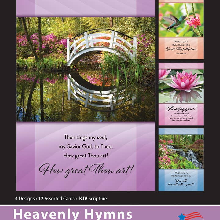Warner Press - Wholesale Everyday Greeting Card - Greeting Card Box - All Occasion - Heavenly Hymns