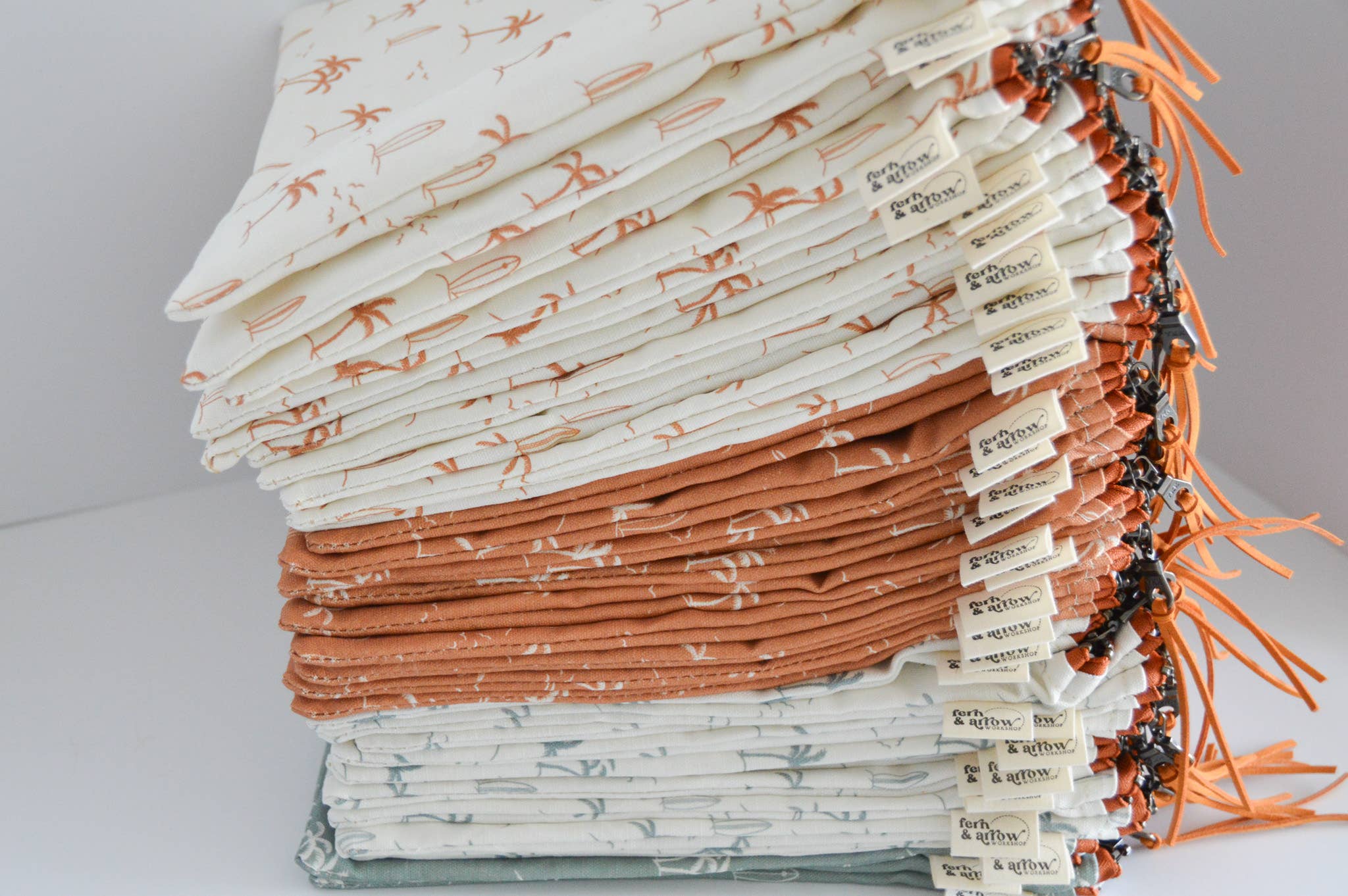 Fern & Arrow - Wholesale Wet Bag - Kids & Baby - Palms Water Resistant PUL Wet / Dry Bag - Teal5