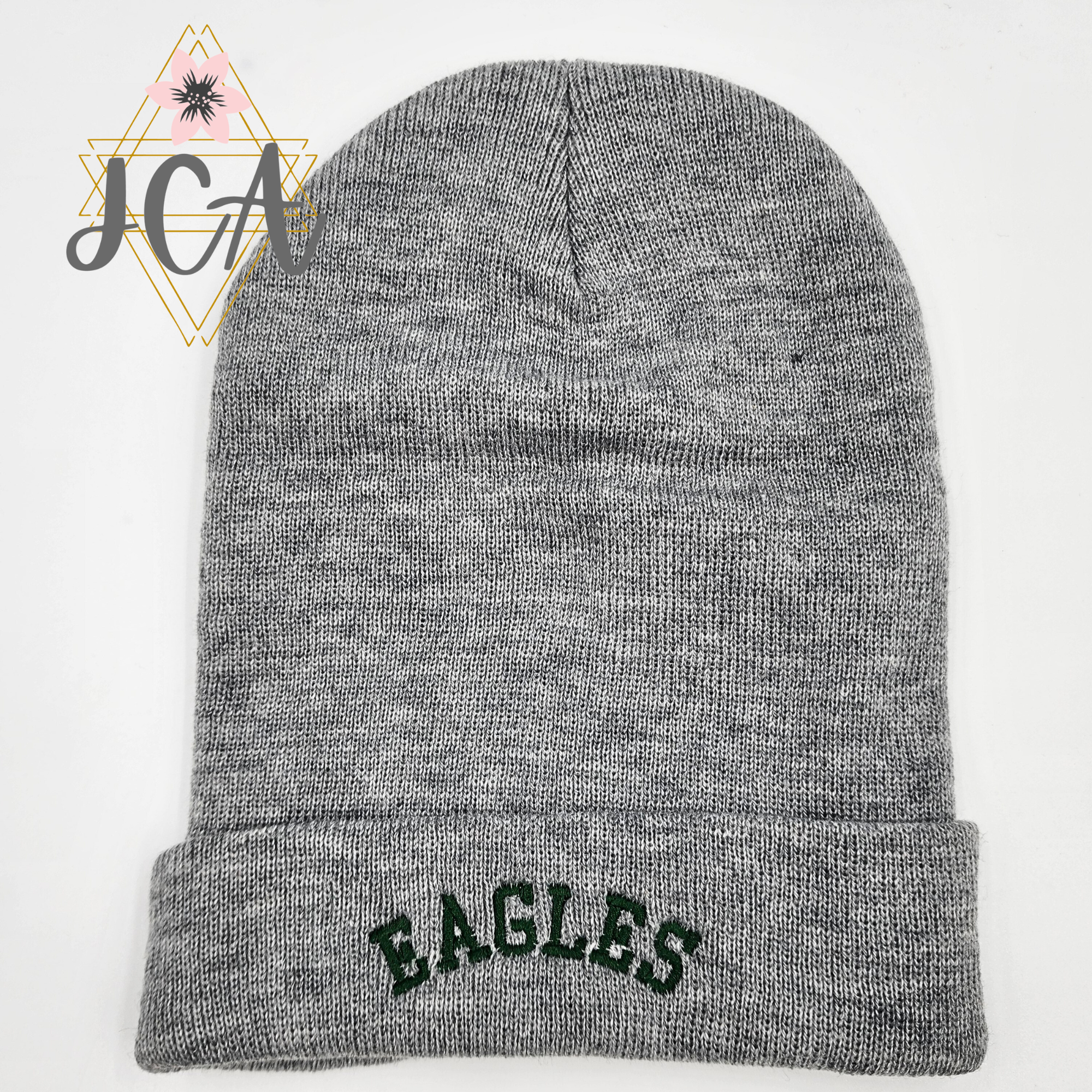 Jocelyn's Comfy Apparel - Wholesale Beanie - Unisex - Embroidered Eagles Beanie, Eagles School Spirit Beanie0