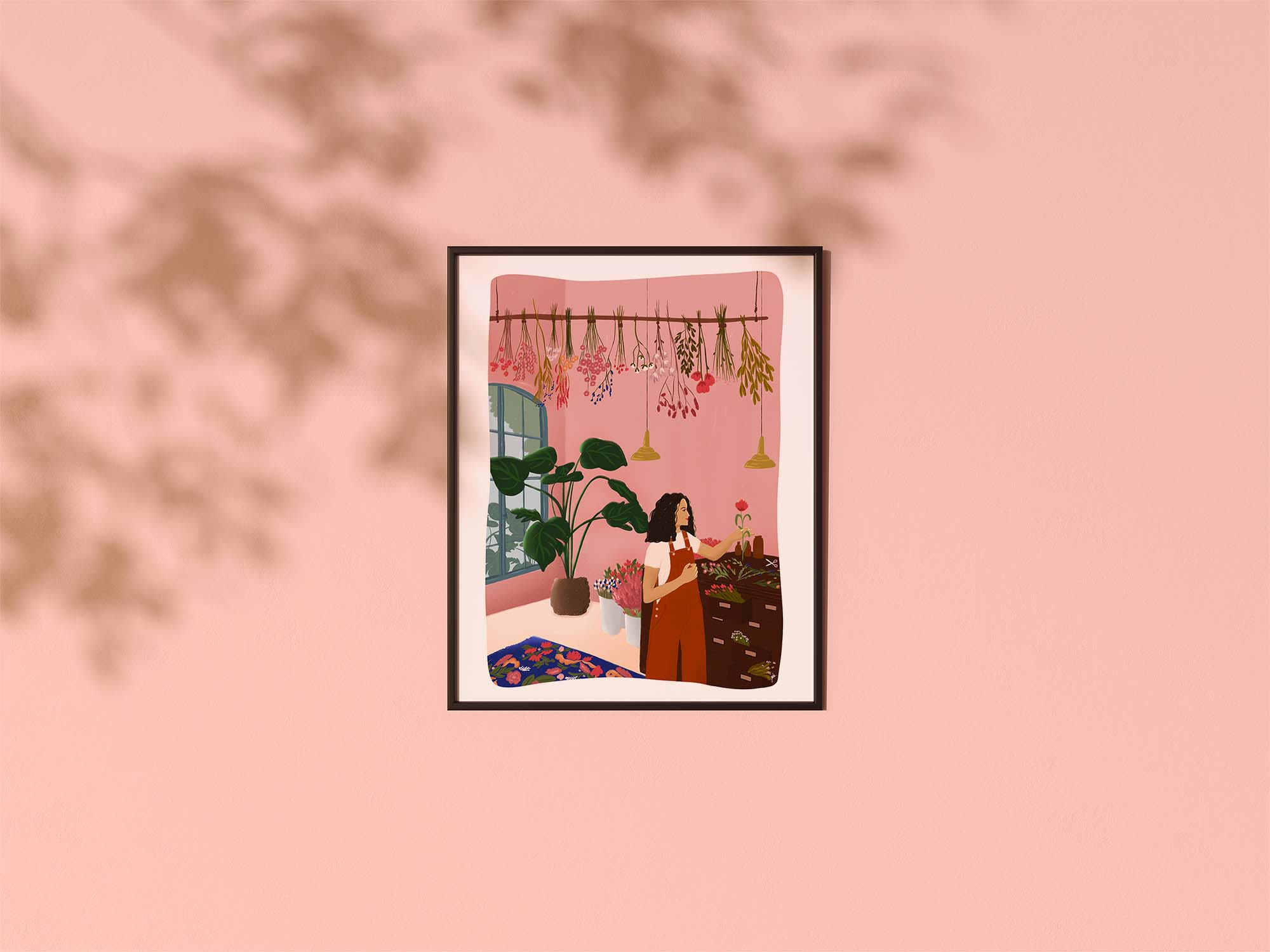 Jade Piol – Engroshandel Plakat – Florist-plakat i varme, livlige farver0