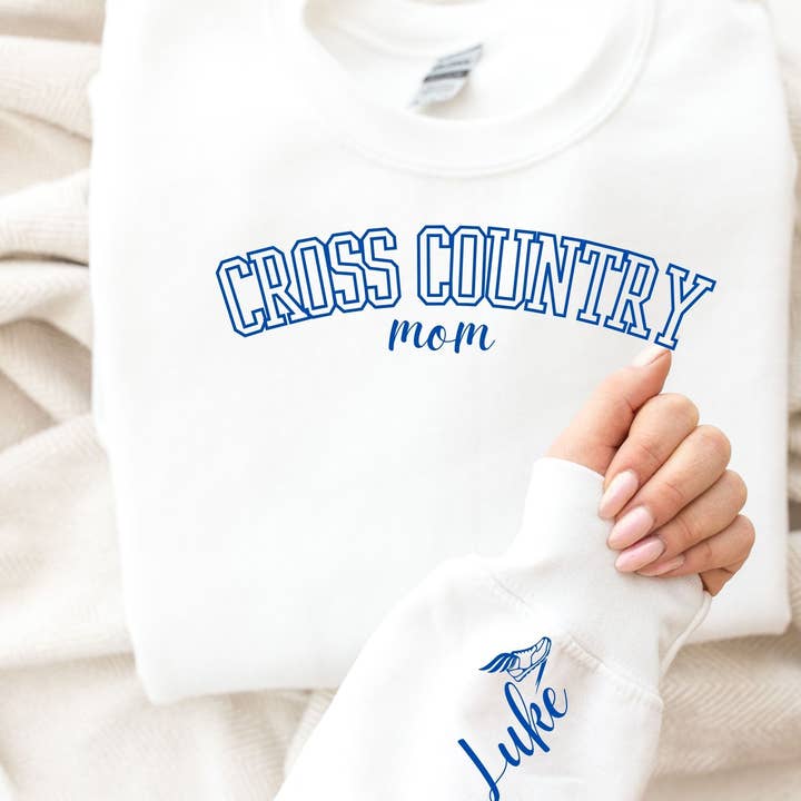 Cross Country Mom Sweatshirt Custom Crewneck Gift for Mama for wholesale by La Bella Rose Boutique