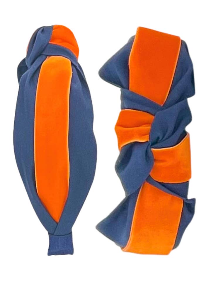 Orange fløjl på Navy for engroshandel hos Pretty Happies