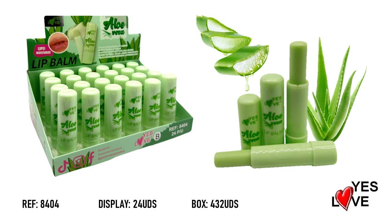 Bálsamo Labial Hidratante de Aloe Vera com Cacau por atacado de Yes Love Cosmetics