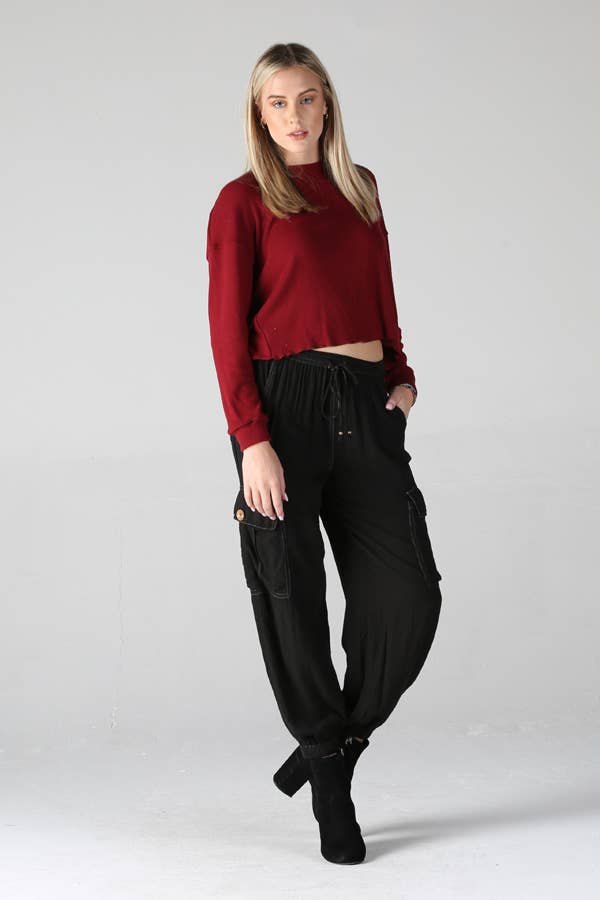 ANGIE - Wholesale Lounge Sweatpants/Joggers - Women's - 25R36-ASIS CARGO JOGGER PANTS0