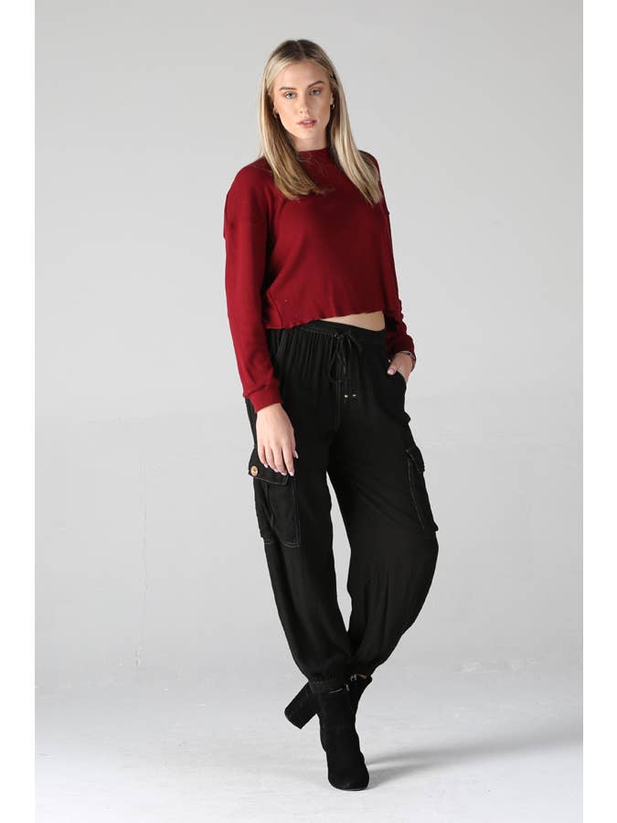 ANGIE - Wholesale Lounge Sweatpants/Joggers - Women's - 25R36-ASIS CARGO JOGGER PANTS