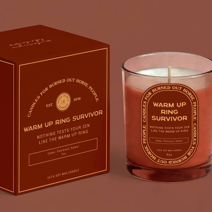 Warm Up Ring Survivor - Candle - Nothing Tests Your Zen Like The Warm Up Ring for wholesale by The Horse People Company
