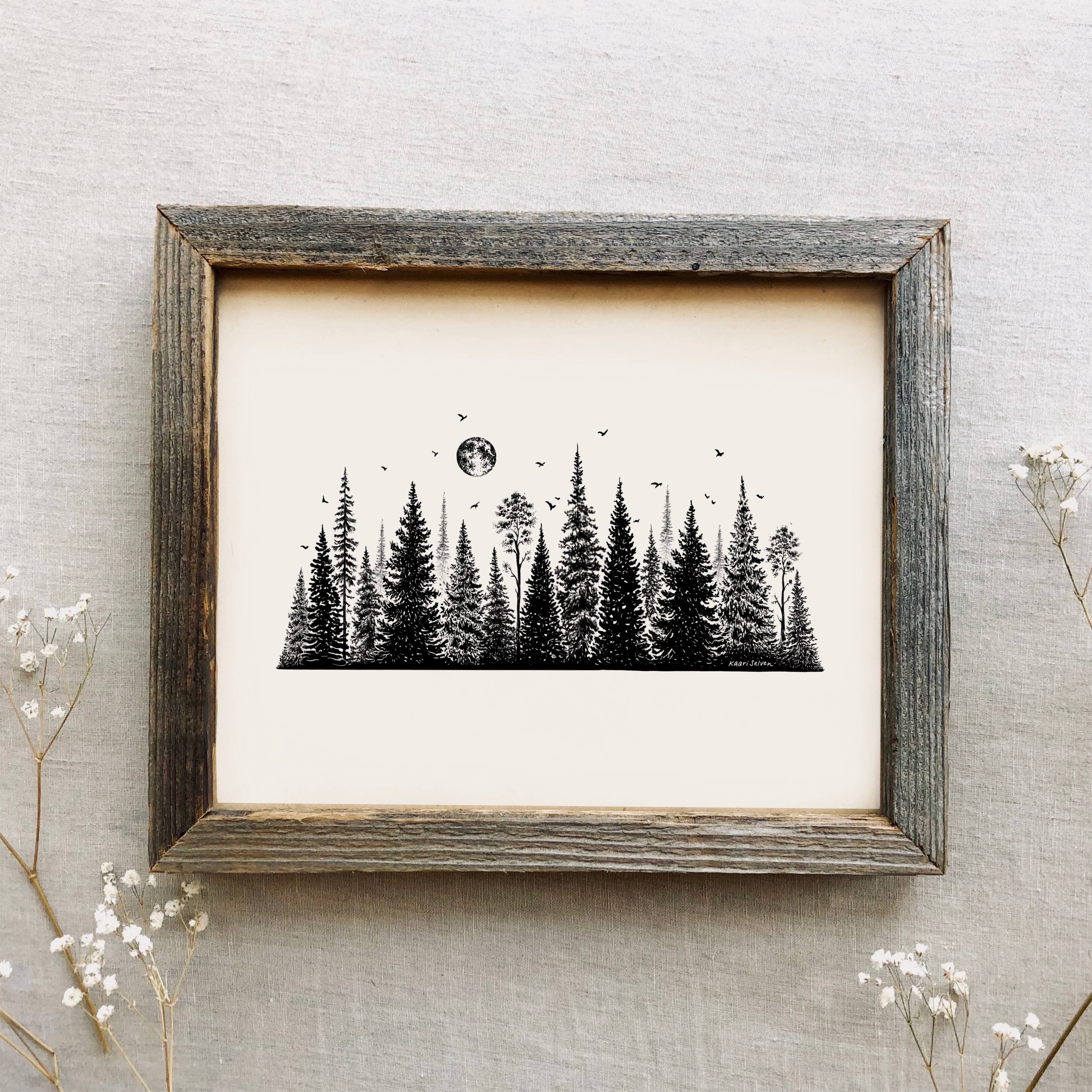 Kaari & Co. - Wholesale Art Print - Tree Line II Art Print4