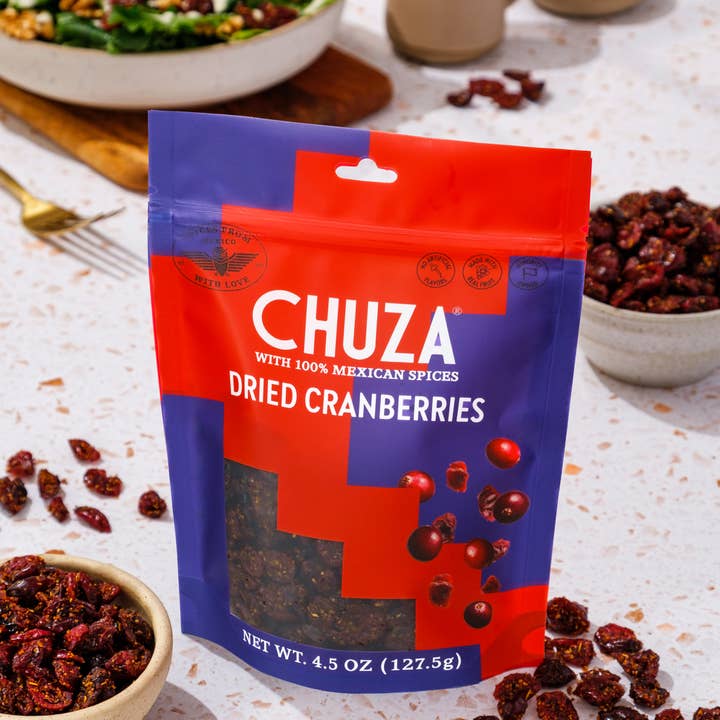 CHUZA - Wholesale Dried/Dehydrated Fruit - CHUZA | Dried Cranberry | Chili-Seasoned Fruit Snack