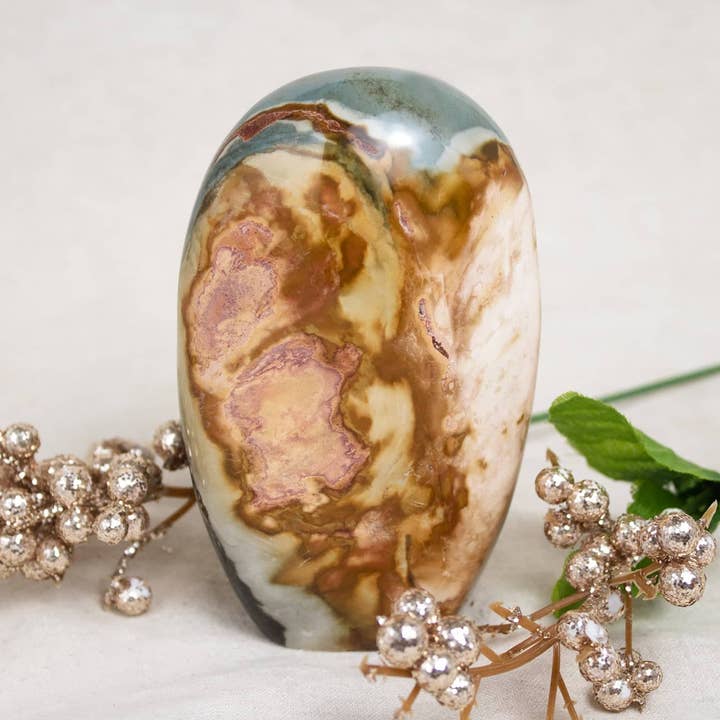 Polychrome Jasper Freeform - 1 of a Kind - AAA Premium Quality for wholesale by Tiny Rituals