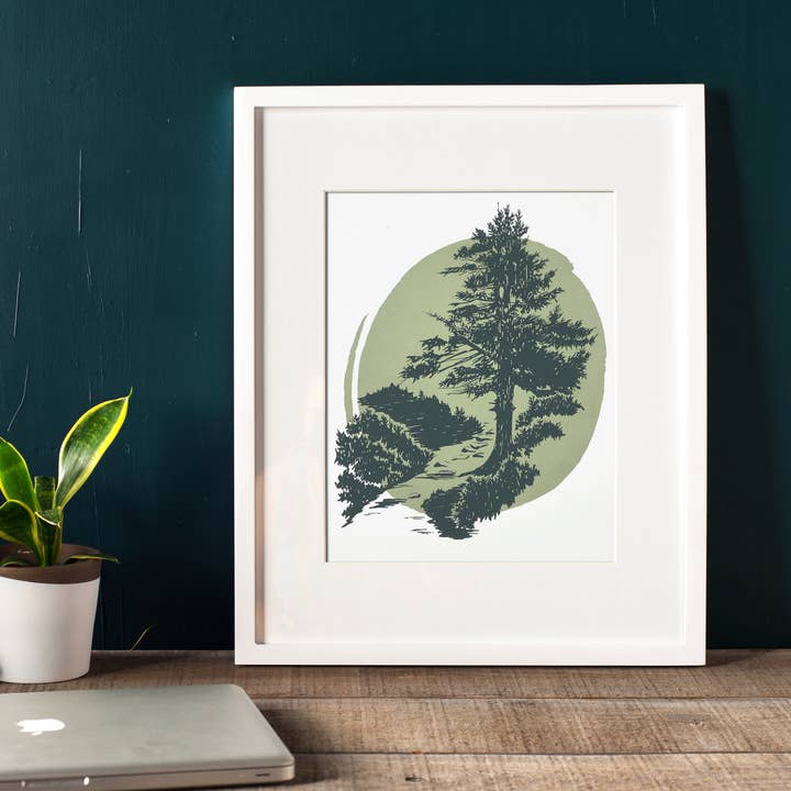 Starfangled Press - Wholesale Art Print - Black Balsam Screenprint Art Print1