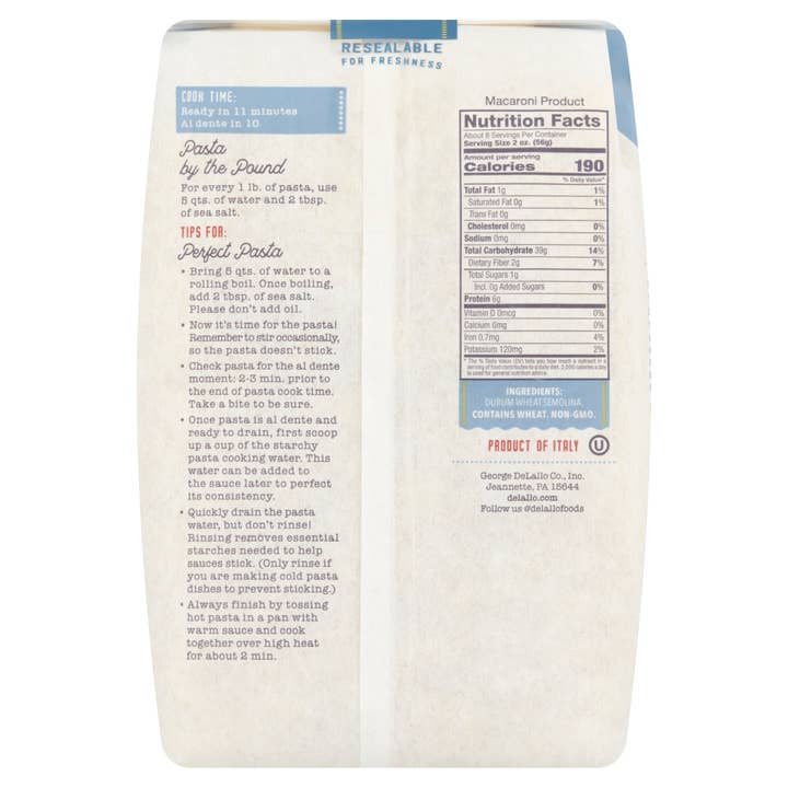 Delallo - Wholesale Pasta - Fusilli1