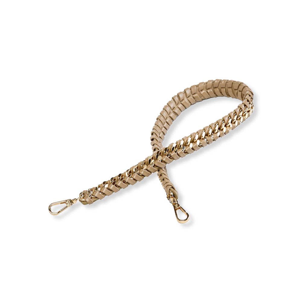 WanderFull - Wholesale Crossbody Bag - Women's - Taupe Vegan Leather Hydrobag® with Strap Bundle8