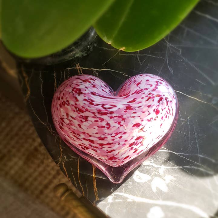 epiphany studios - Wholesale Paper Weight - Heart Paperweight - Wild Rose3