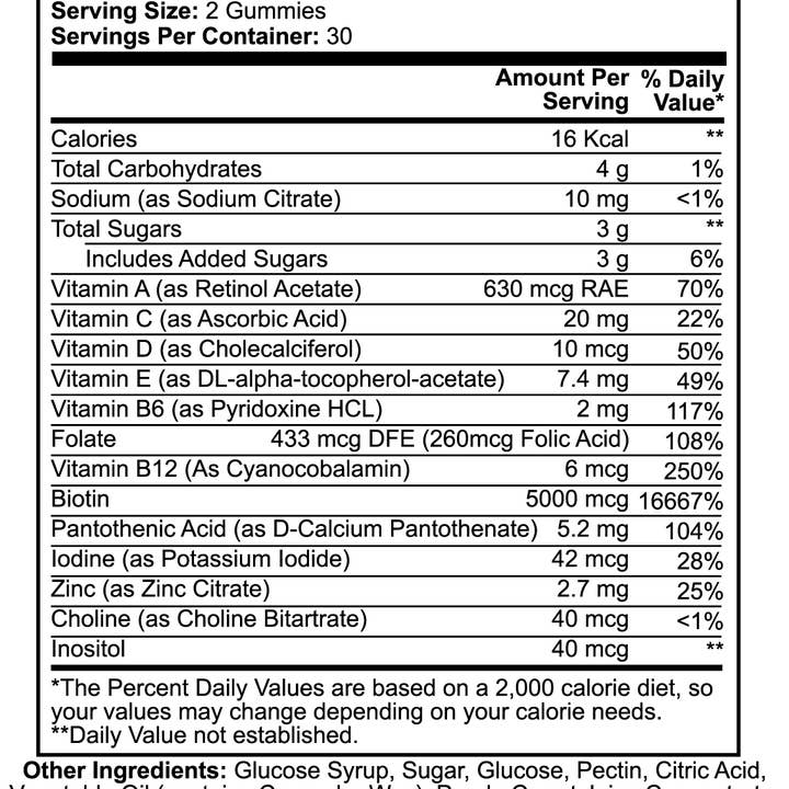 Nilon Beaute – Suplemento/vitamina oral por atacado – BeauteBiotic Gummies: Cabelo, Pele e Unhas8