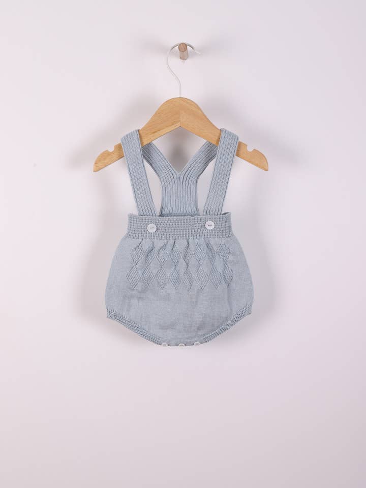Shoulder straps shortie knitted in organic cotton | BABY LOVE for wholesale by Wedoble: sustainable children's fashion
