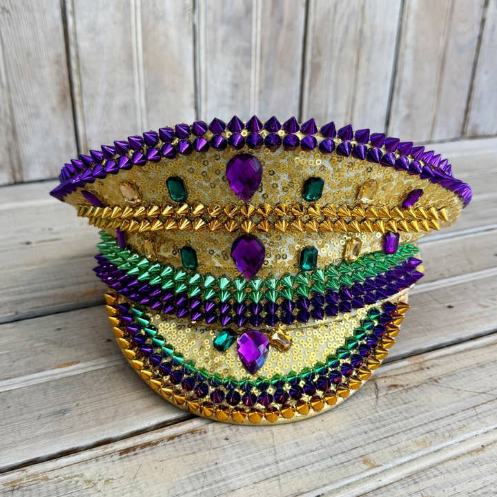 Mardi Gras Conductor Hat-mardi for wholesale by Nola Mercantile