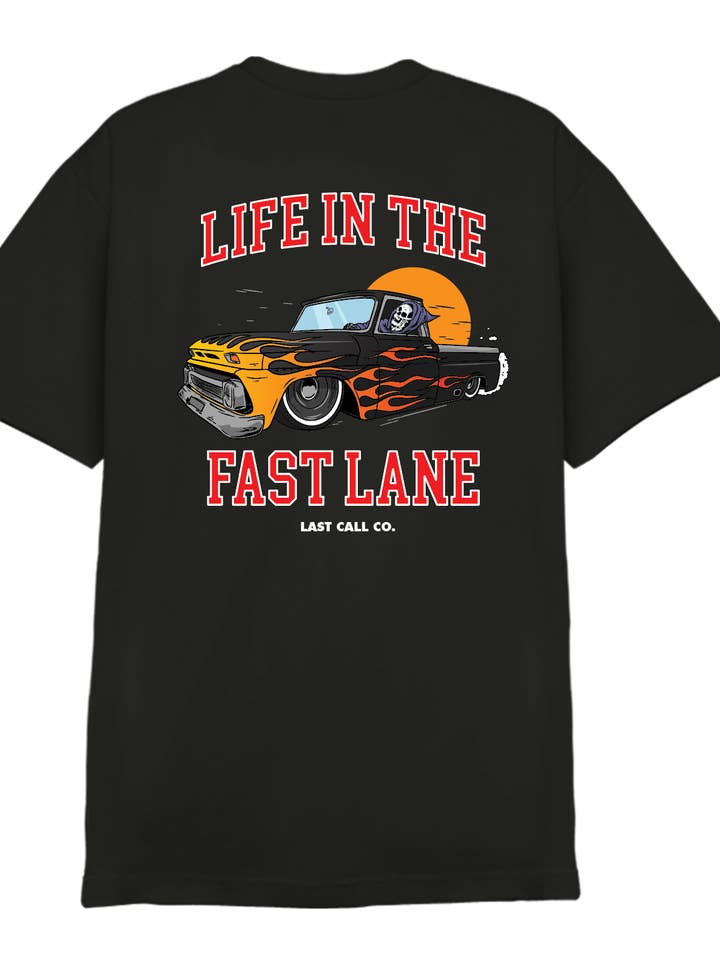 Last Call Co. Fast Lane Short Sleeve T-shirt for wholesale by Last Call Co.