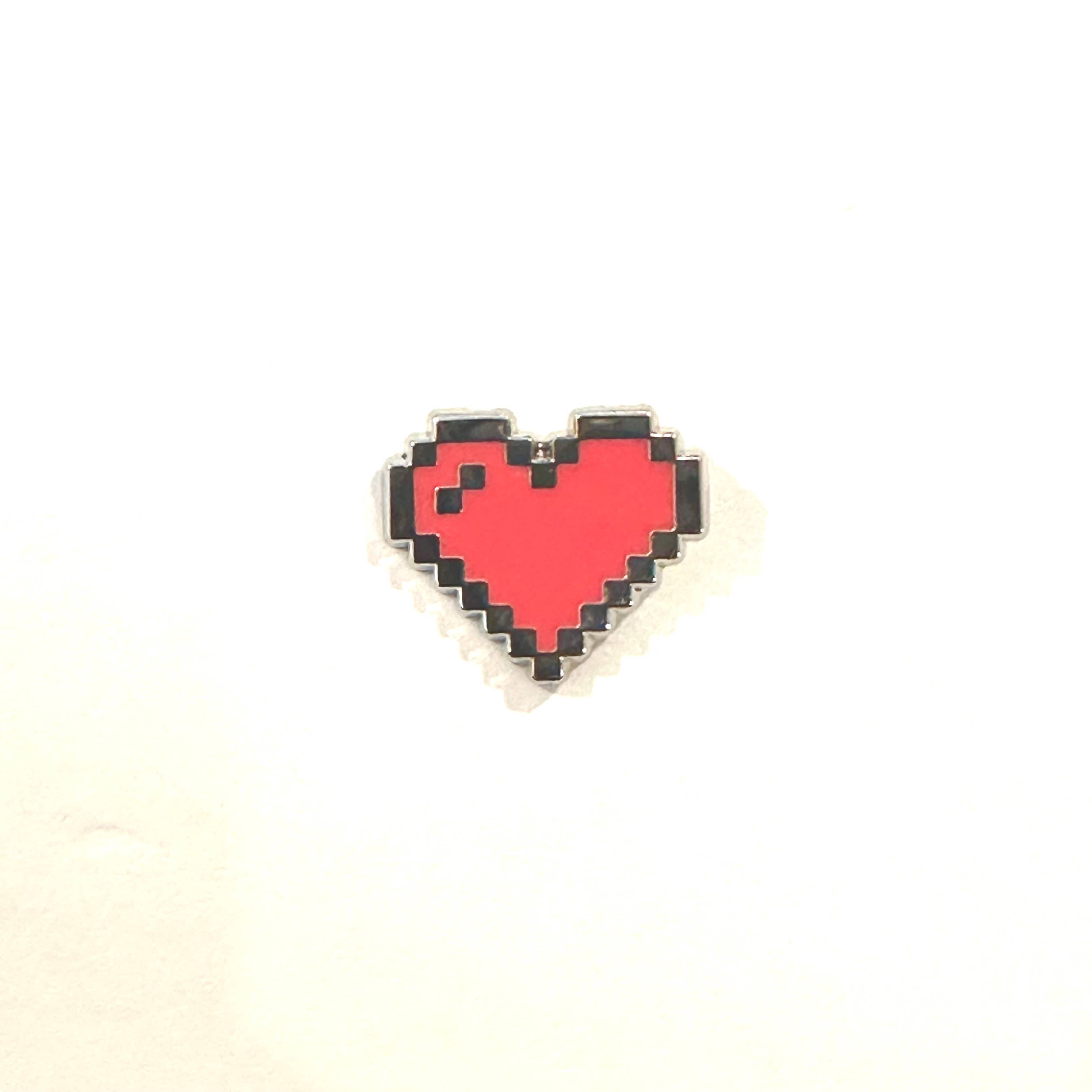 Ollybits Pixel Art - Wholesale Lapel Pin/Button - RPG Mini Filler Pixel Art Heart Enamel Pins13