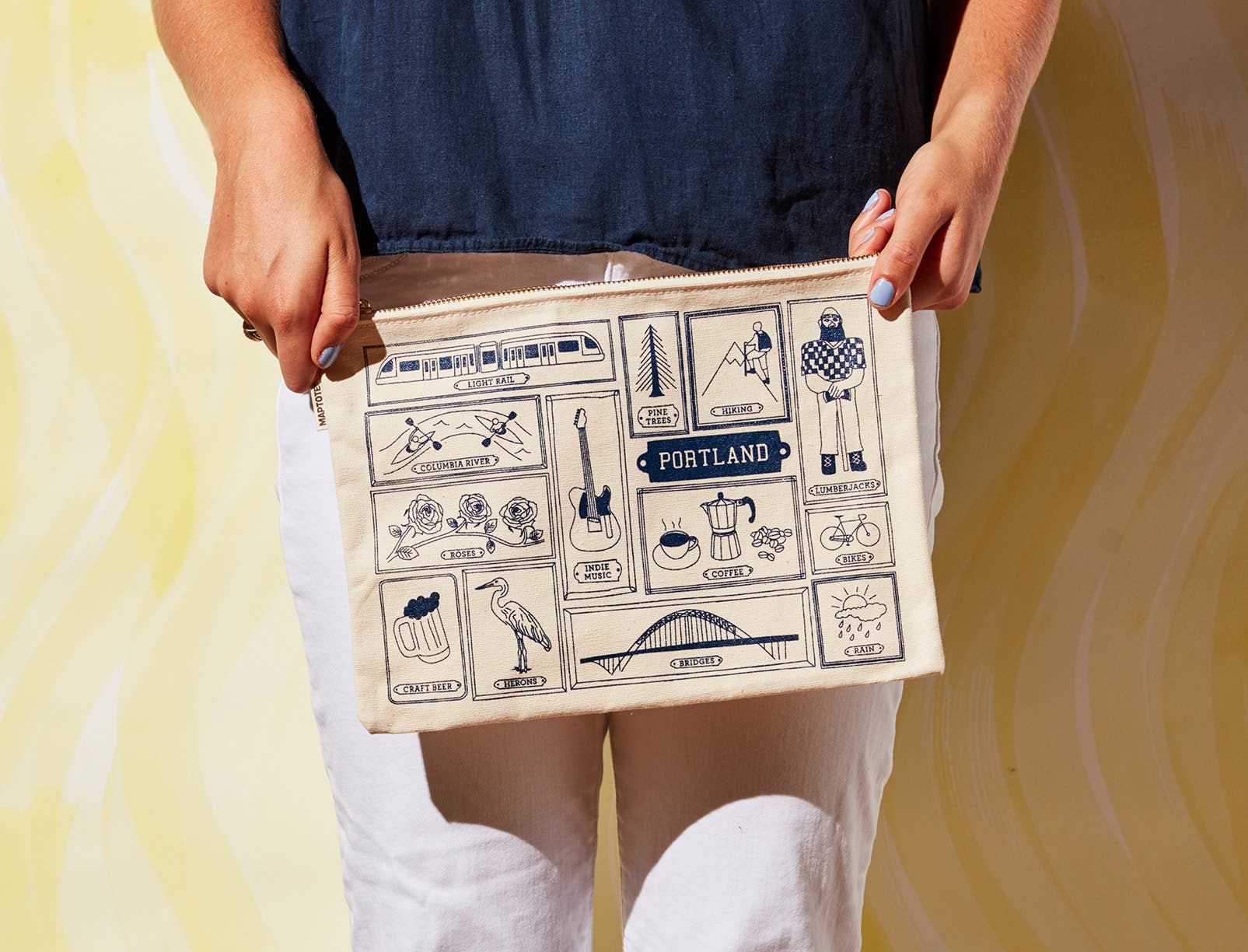 Maptote - Wholesale Pouch - Women's - Portland Flat Zip Pouch2