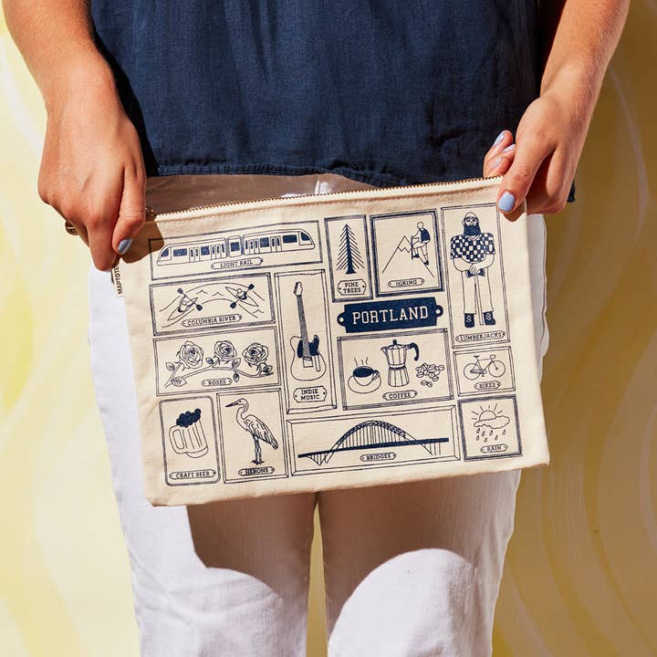 Maptote - Wholesale Pouch - Women's - Portland Flat Zip Pouch2