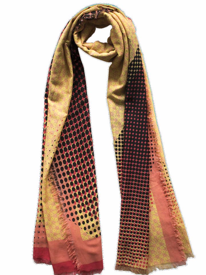 Stola « Supersymmetry » en soie/coton 200x140cm pour la vente par EditionMichel