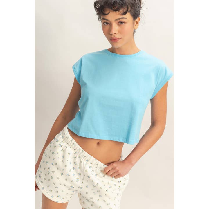 Classic Crew Neck Sleeveless Top for wholesale by Double Zero