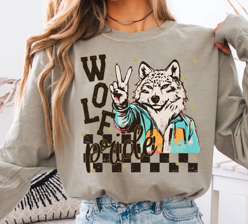 The Lyrical Spirit, LLC - Wholesale T-Shirt (Graphic) - Women's - School Spirit Mascot Pride Sandstone LS CC T-Shirt 0