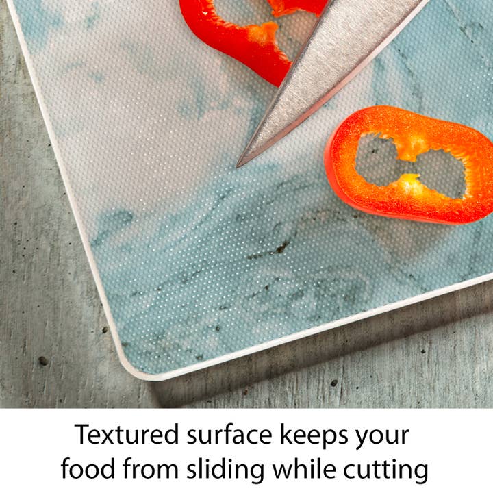 CounterArt/Highland Home/Thirstystone – Engroshandel Skærebræt – Teal Quartz Design 15 „x 12" hærdet glas skærebræt5