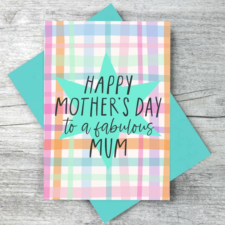 Happy Mother’s Day to a Fabulous Mum | Mother’s Day Card for wholesale by Joanne de Pace Design Studio