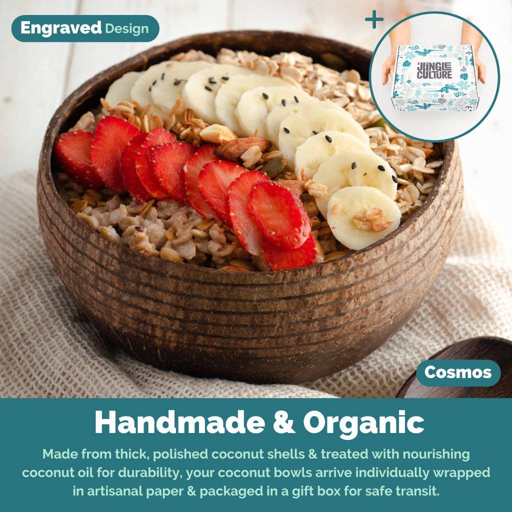 Jungle Culture - Wholesale Kom - Kokosnootkommen - Jumbo Kom en Lepel Set (Cosmos)1