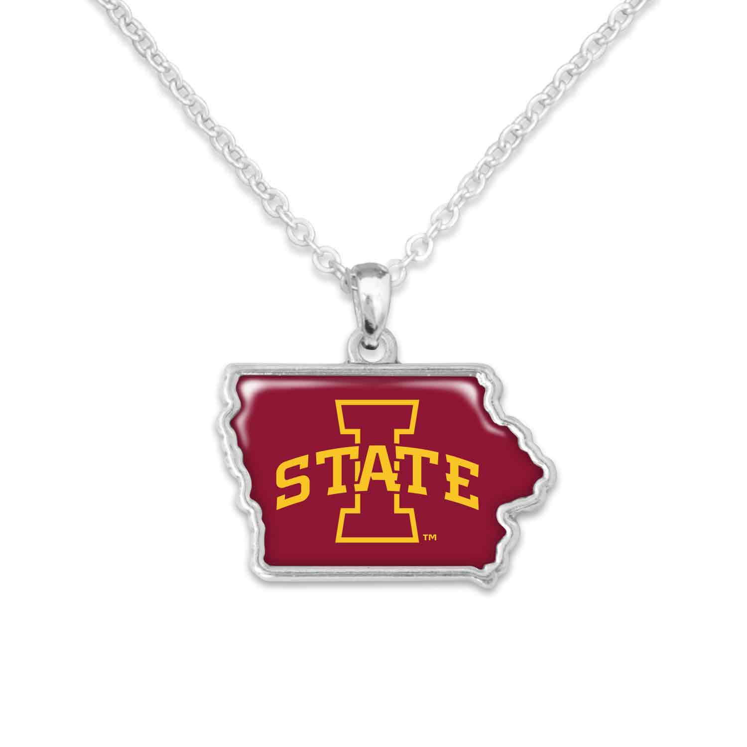 From The Heart - Wholesale Pendant/Charm Necklace - Iowa State Cyclones State of Mine Necklace0