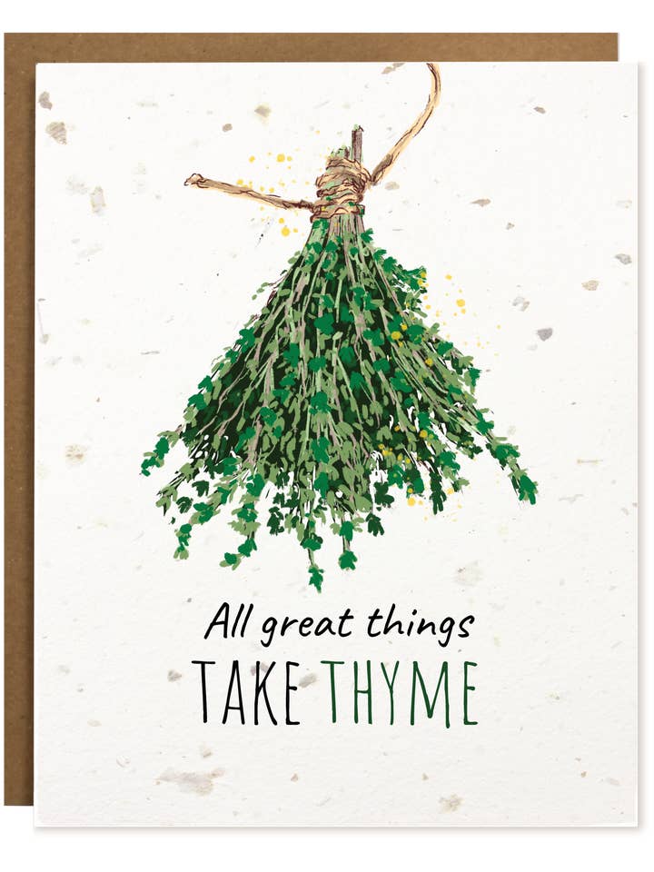 TOKA | Take Thyme | Tarjeta plantable para venta al por mayor de The Card Bureau