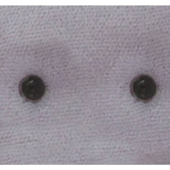 Sterling Silver 4mm Bezel Black Onyx Stud Earrings for wholesale by Zeppo Merchandisers Inc