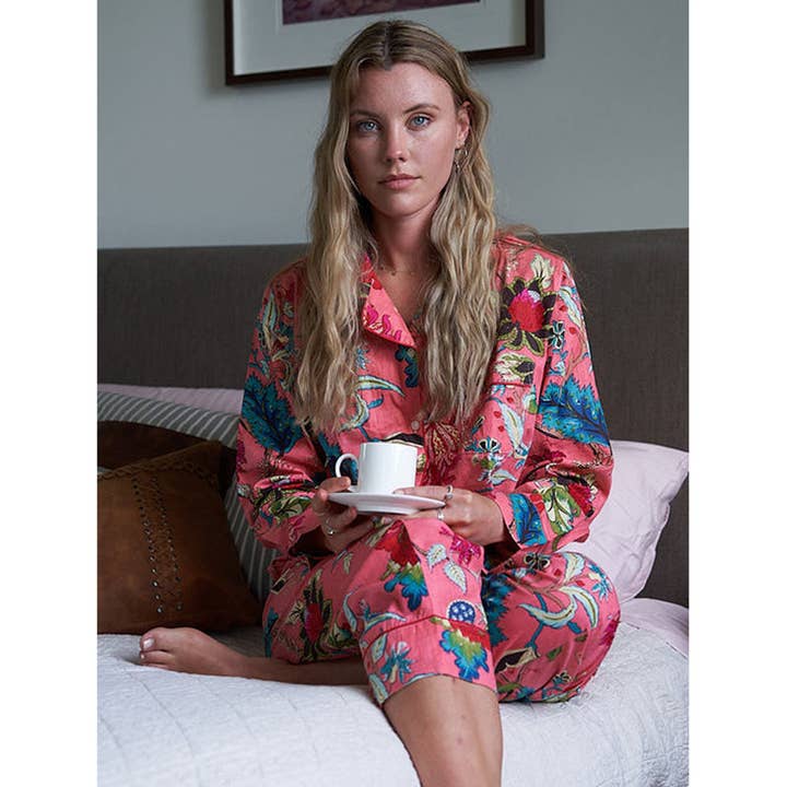 Glamthread - Wholesale Sleepwear set – Women's - 'Summer Vibes' 100% Cotton Pyjama Set2