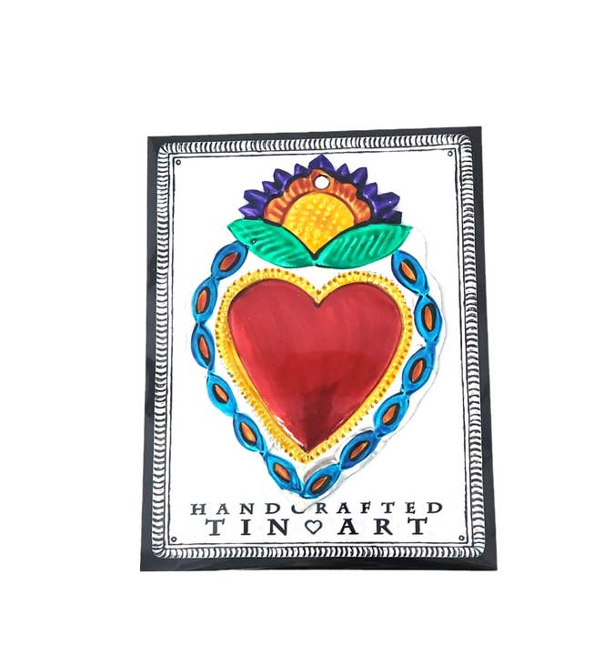 Sedona Spirit - Vendita all'ingrosso Decorazione da parete 3D - Cuore multicolore in latta - Girasole1