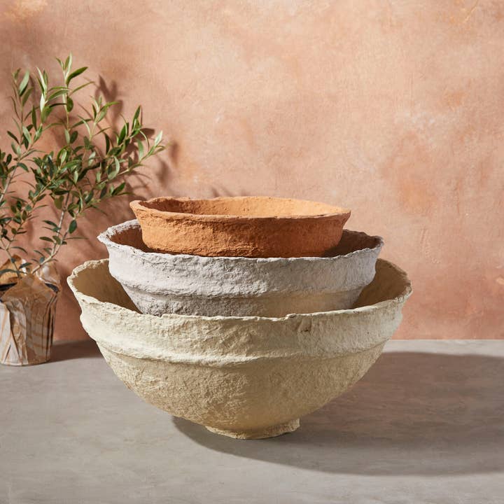 Koi Paper Bowls Set of 3, Multi for wholesale by Be Home US