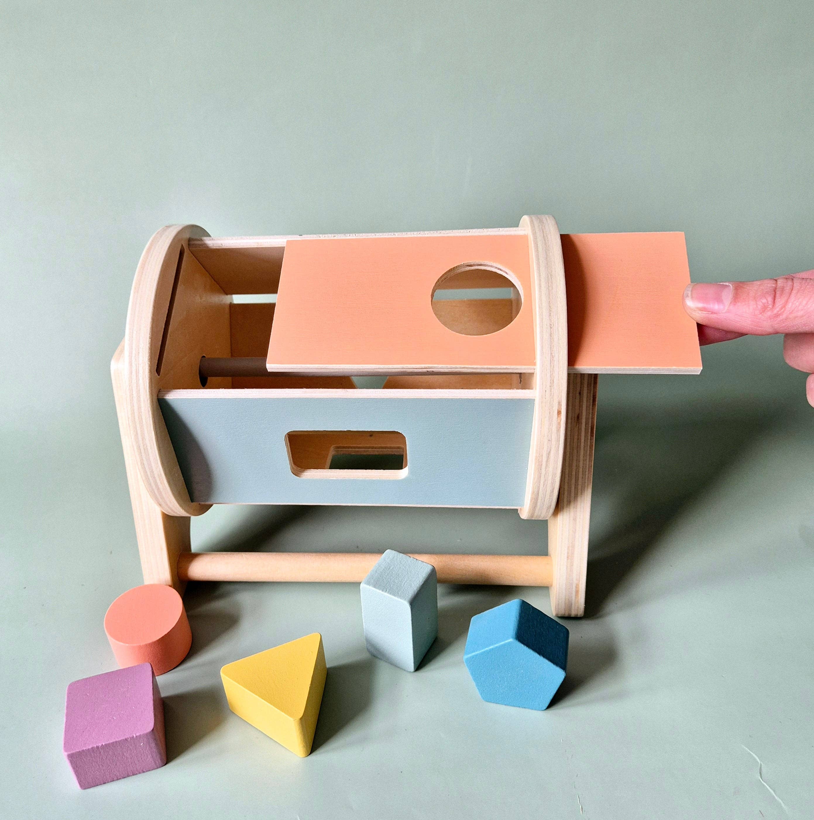 Rammelaartje - Wholesale Wood Toy - Kids - Wooden Rotatable Montessori Shape Sorter – Stimulates Motor Development9