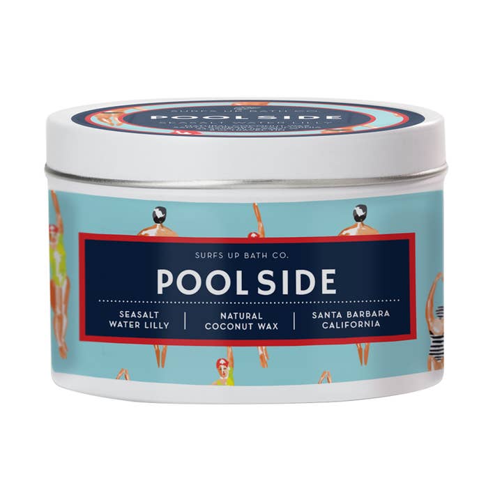 POOLSIDE | Ninfea salata marina | Latta retrò in cera di cocco LUXE per la vendita all'ingrosso da parte di The Little Bath Co.