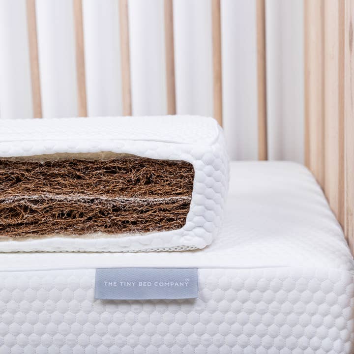 The Tiny Bed Company - Wholesale Cot/Crib Sheets - Tiny Dreamer Naturalâ„¢ - Organic Coconut Coir & 100% Wool Crib Mattress (To Fit SnuzPod 3) 80 x 44cm