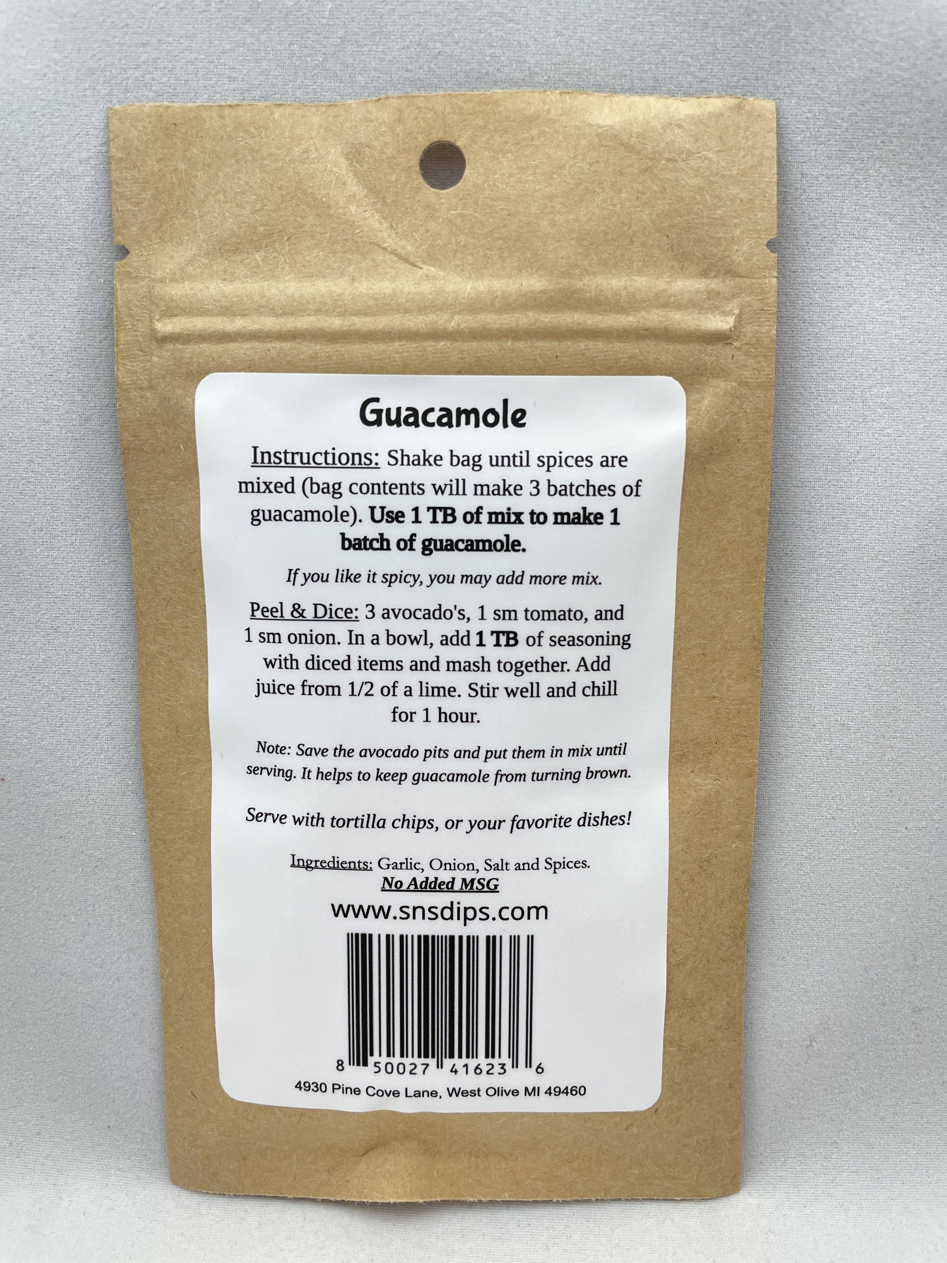 SnS Dips - Wholesale Dip - Guacamole Mix1