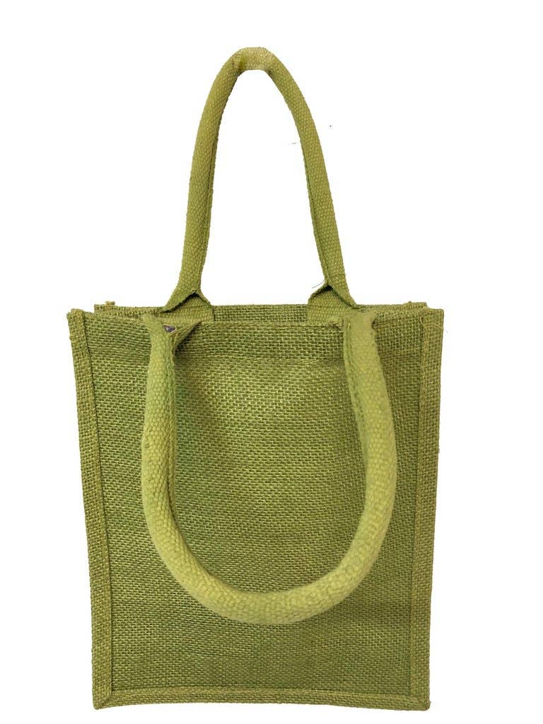 TBF – wholesale Tote bag – Women's – TBF Small Burlap Jute Book Bag with Full Gusset - TJ8874