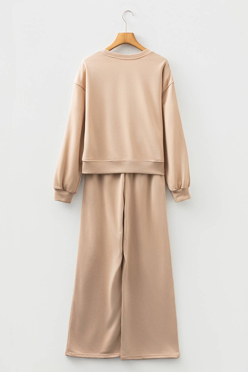 LA Society - Vente Ensemble de vêtements d'intérieur – femme - Ensemble 2 pièces : Pull rayé et pantalon de survêtement élastique LAS (S-XL)15