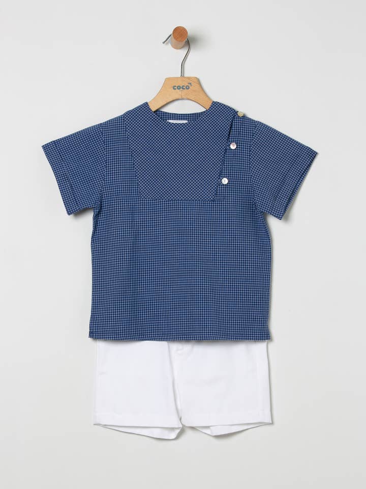 Bermuda With Gingham Shirt for wholesale by COCO ACQUA