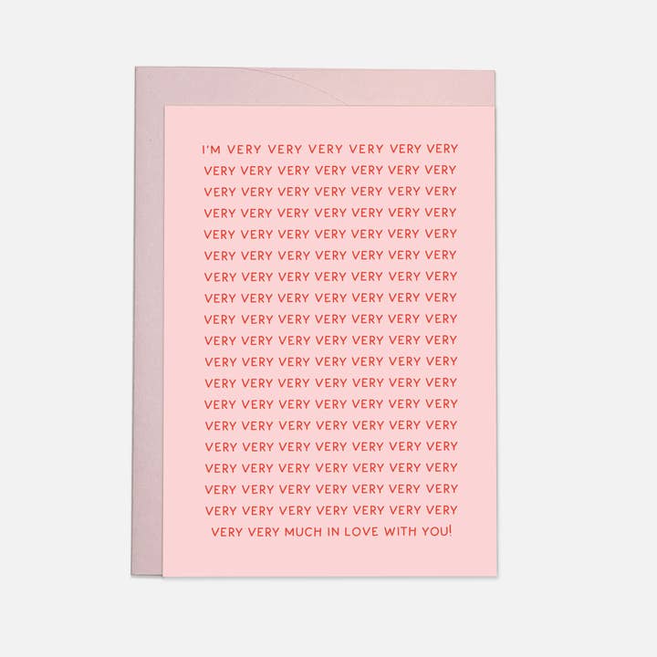 Very very very much - biglietto di auguri per la vendita all'ingrosso da parte di Kaart Blanche
