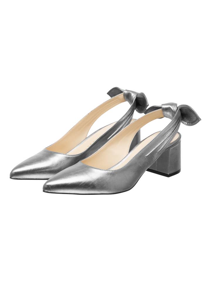 metallic grey pump 'Brooke' for wholesale on Faire