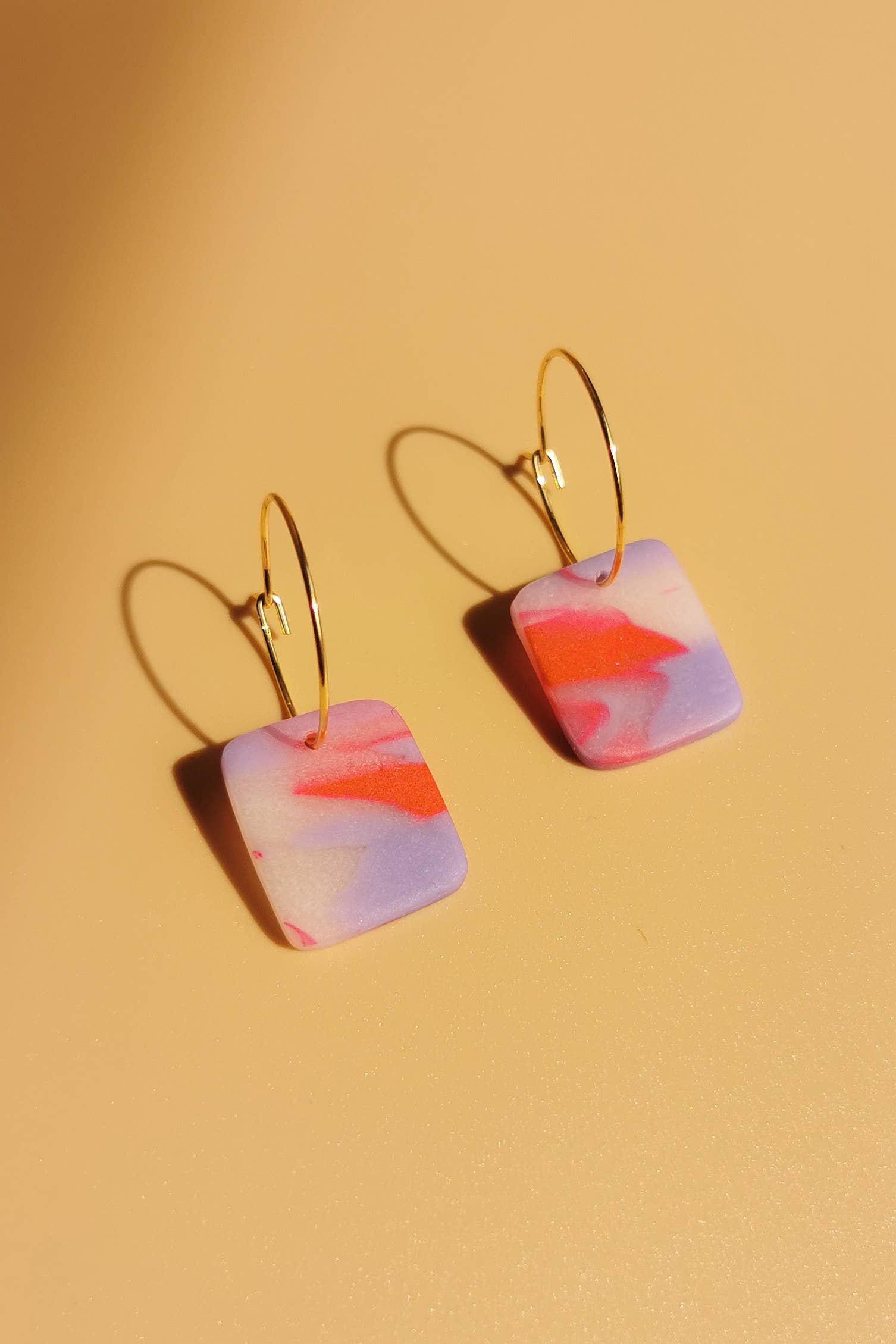 Santøclay Handmade - Wholesale Hoop Earrings - Bunte Creolen – Handgefertigt & 18K vergoldet5