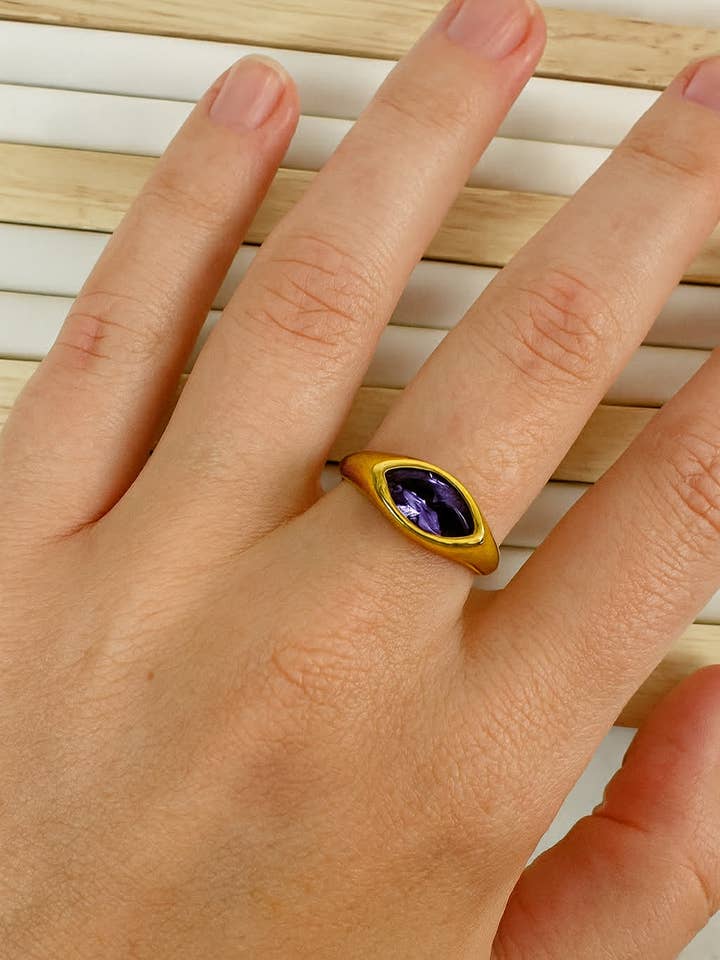 Amethyst Drift Ring for wholesale by TLD Designs