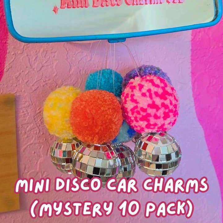 Mini Disco Car Charms (mystery 10 pack) for wholesale by Catie Unthreaded