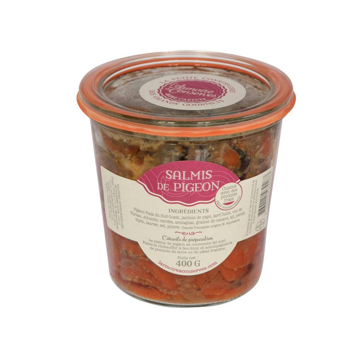 L'armoire A Conserves - Wholesale Preserves - PIGEON SALMIS 400G